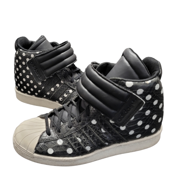 SOLD - ADIDAS Superstar Originals Up Strap Polka Dot - Picture 6 of 7